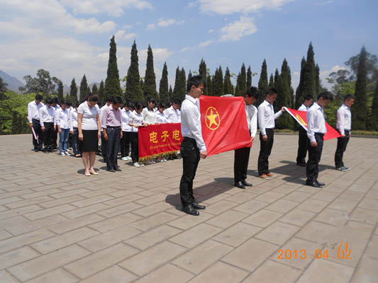 电子电气工程系师生祭扫先烈